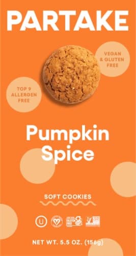 Partake Limited Edition Pumpkin Spice Soft Baked Cookies
