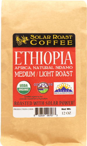 Solar Roast Ethiopia Medium-Light Roast Organic