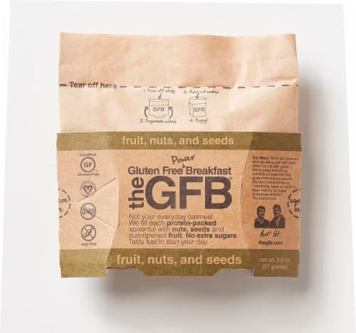 The Gluten Free Bar Power Breakfast Fruit Nut & Seeds Oatmeal
