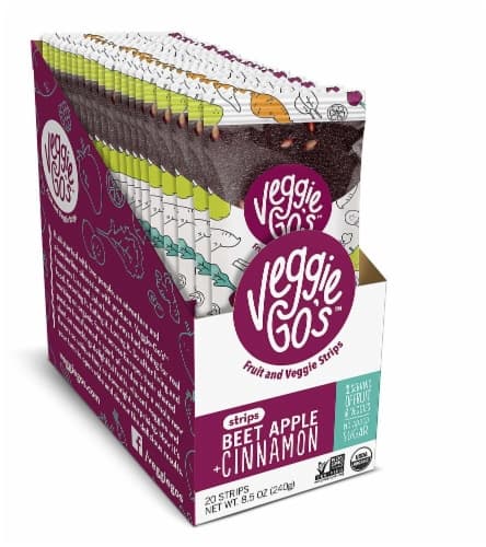Veggie-Go'S Beet Apple + Cinnamon Fruit And Veggie Strips