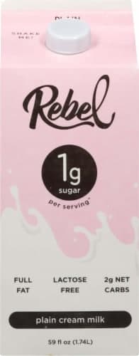 Rebel Lactose Free Plain Cream Milk