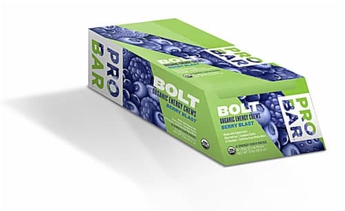 Probar  Bolt Organic Energy Chews Gluten Free   Berry Blast