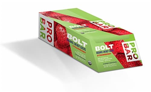Probar  Bolt Organic Energy Chews Gluten Free   Strawberry