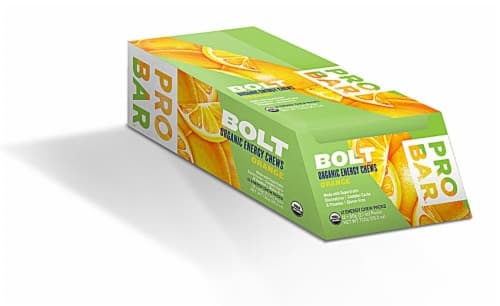 Probar  Bolt Organic Energy Chews Gluten Free   Orange
