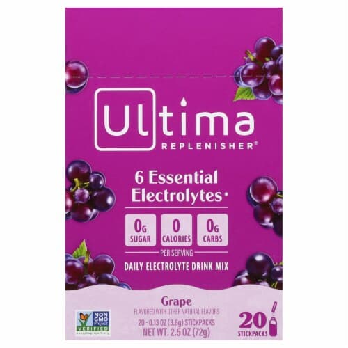 Ultima Health Ultima Replenisher Grape Electrolyte Powder
