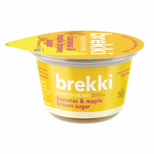 Brekki Overnight Oats Bananas & Maple Brown Sugar