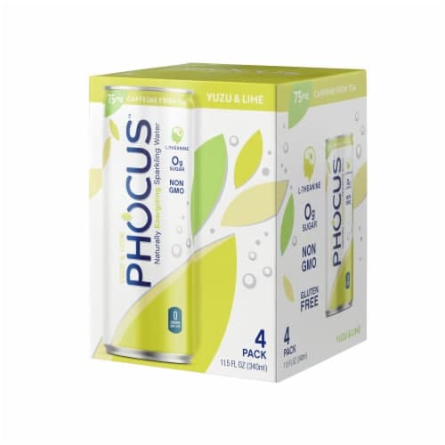 Phocus Yuzu & Lime Caffeinated Water