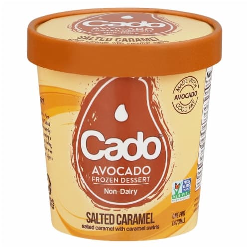Cado Dairy Free Salted Caramel Avocado Ice Cream