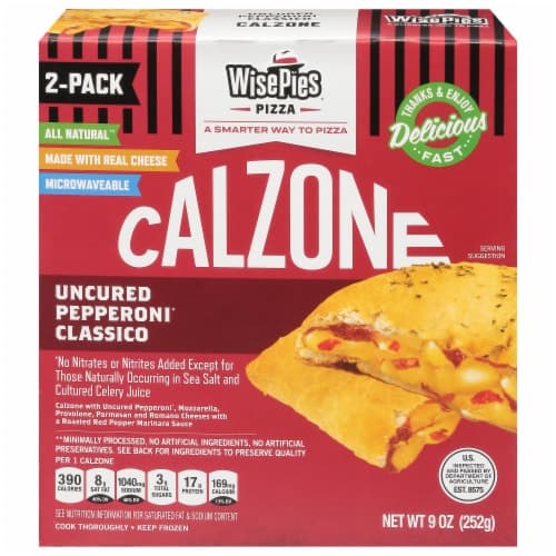 Wisepies Uncured Pepperoni Classico Calzone