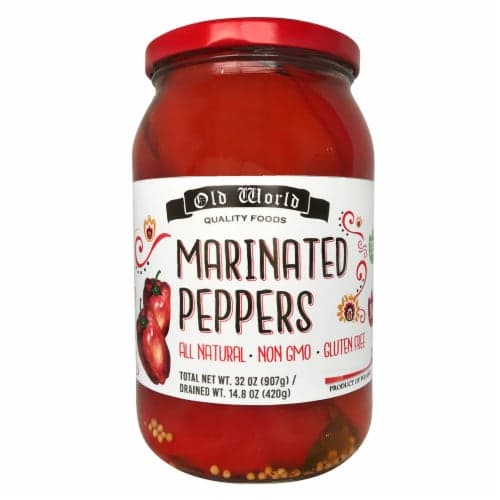 Old World Gluten Free Marinated Red Peppers