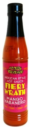 Old World Aztec'S Revenge Fiery Wrath Mango Habanero Pepper Hot Sauce