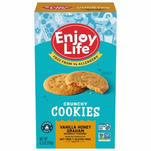 Is it Milk Free? Enjoy Life Cookies Crunchy Handcrafted Vanilla Honey Graham