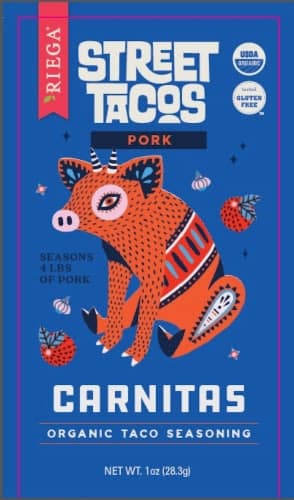 Riega Pork Carnitas Organic Street Taco Seasoning