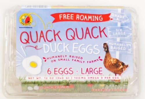 Dutch Farms Free Roaming Large White Duck Eggs