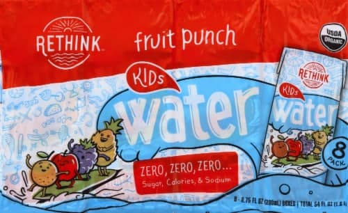 Rethink Kids Organic Fruit Punch Water Drink Boxes