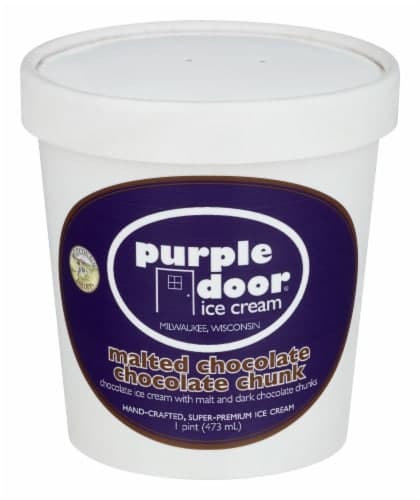 Purple Door Malted Chocolate Chocolate Chunk Ice Cream