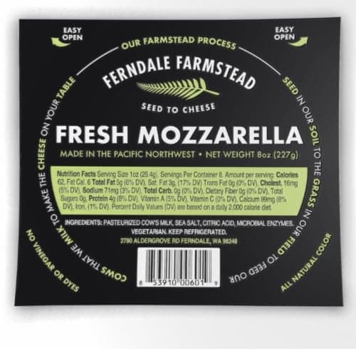 Ferndale Farmstead Fresh Mozzarella Cheese