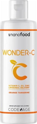 Codeage Nanofood Wonder-C Orange Tangerine Liquid Dietary Supplement