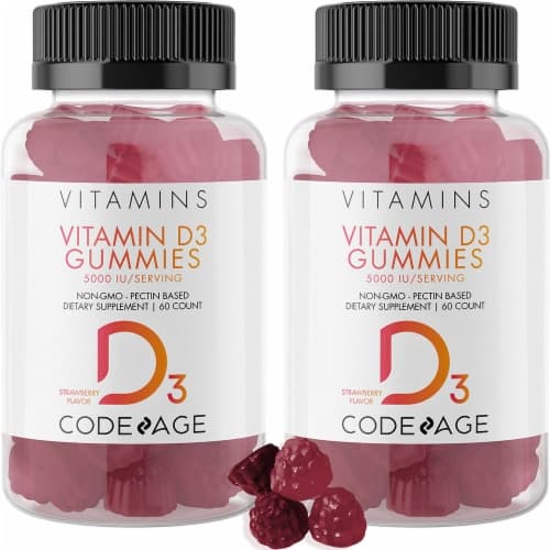 Codeage Strawberry Vitamin D3 Gummies