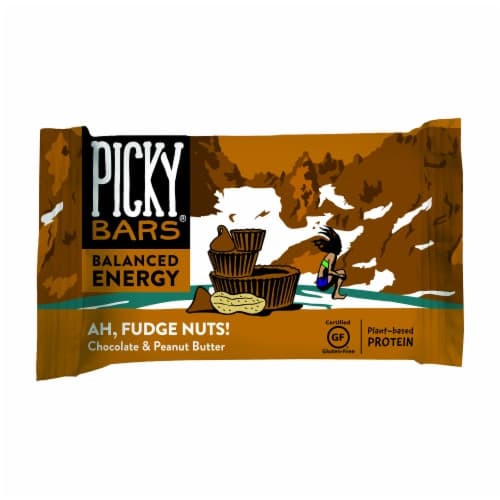 Picky Bars Fudge Nuts Chocolate & Peanut Butter Protein Energy Bars