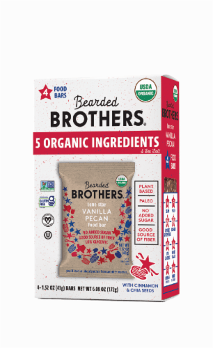 Bearded Brothers Lone Star Vanilla Pecan Organic Food Bars