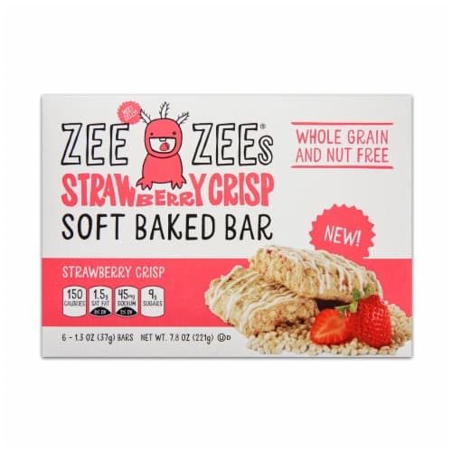 Zee Zee'S Strawberry Crisp Soft Baked Cereal Bar