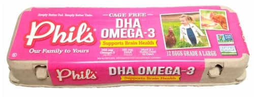 Phil'S Dha Omega-3 Cage Free Grade A Large Eggs