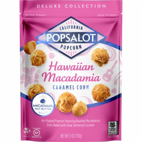 Popsalot Hawaiian Macadamia Caramel Popcorn