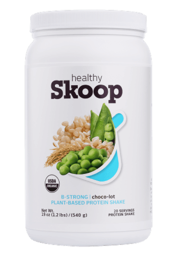 Healthy Skoop B-Strong Choco-Lot Plant-Based Protein Shake
