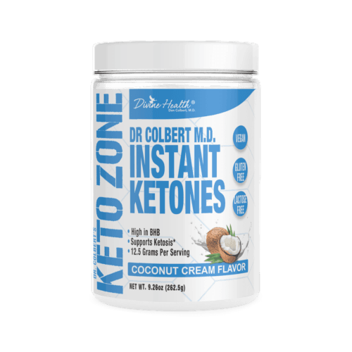 Divine Health Keto Zone Coconut Cream Flavored Mct Oil Protein Powder