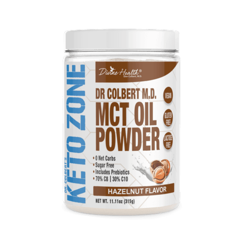 Divine Health Keto Zone Hazelnut Flavored Mct Oil Protein Powder
