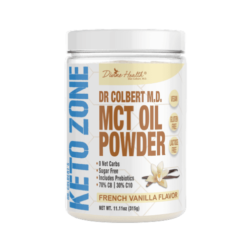 Divine Health Keto Zone French Vanilla Flavored Mct Oil Protein Powder
