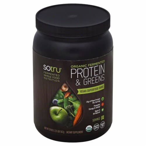 Sotru Organic Fermented Protein & Greens Dietary Supplement