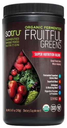 Sotru Organic Fermented Fruitful Greens Nutrition Blend