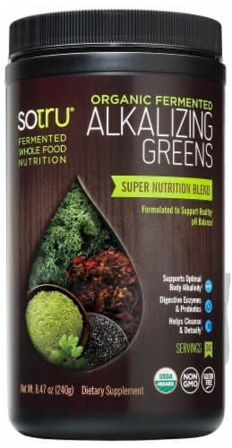 Sotru Organic Fermented Alkalizing Greens Dietary Supplement