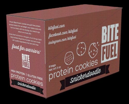 Bite Fuel  Power Bites Protein Cookies   Snickerdoodle