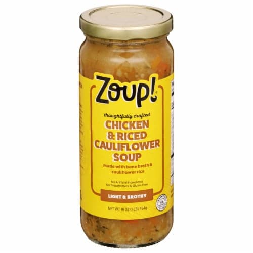 Zoup! Good, Really Good Chicken & Riced Cauliflower Soup
