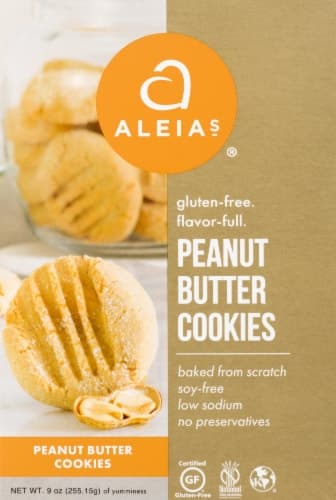 Aleia'S  Cookies Gluten Free   Peanut Butter