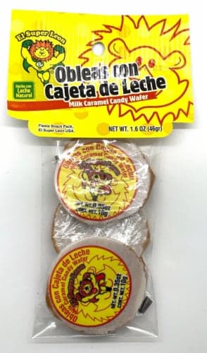 El Super Leon Milk Carmel Candy Wafer