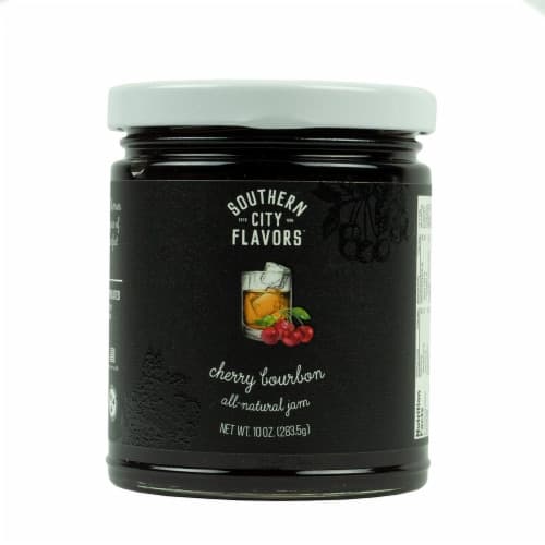 Southern City Flavors Cherry Bourbon Jam Sweet All Natural Small Batch