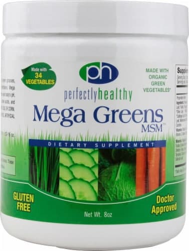 Perfectly Healthy  Mega Greens Msm Powder
