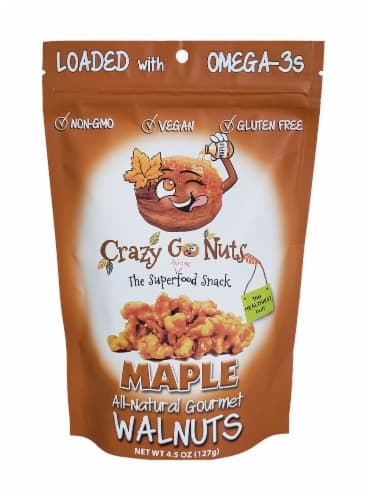 Crazy Go Nuts All-Natural Maple Gourmet Walnuts