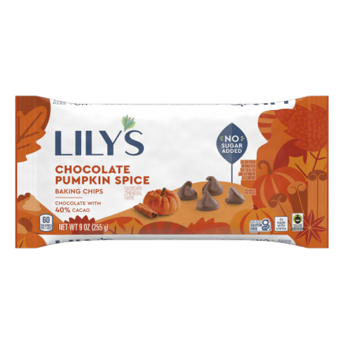 Lily'S Chocolate Pumpkin Spice Baking Chips