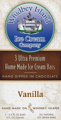 Whidbey Island Vanilla Ice Cream Bars