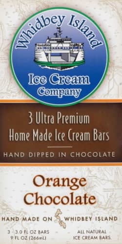 Whidbey Island Orange Chocolate Ice Cream Bars