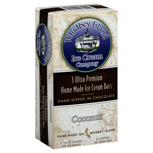 Whidbey Island Coconut Ice Cream Bars
