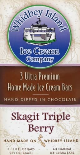 Whidbey Island Skagit Triple Berry Ice Cream Bars