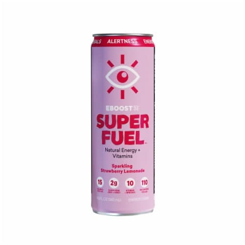Eboost Super Fuel Sparkling Strawberry Lemonade Energy Drink