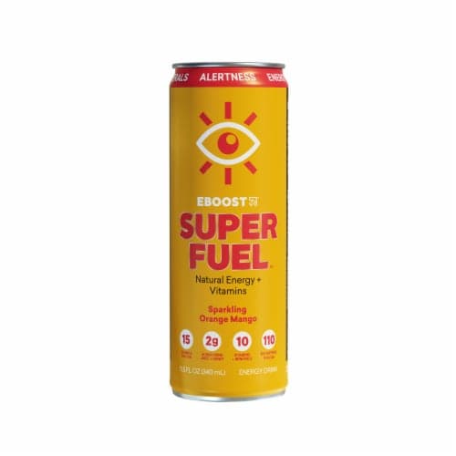Eboost Super Fuel Sparkling Orange Mango Energy Drink