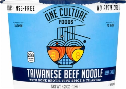 One Culture Foods Taiwanese Beef Noodles With Bone Broth
